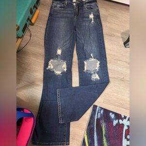 NWT Sneak Peek High Rise Dark Blue Denim Jeans